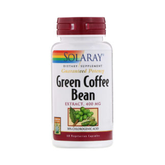 Coffee Bean Extract фирмы Solaray Green 400 мг 60 капс. цена